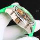 Copy Jacob and Co Epic x CR7 Watches Green Rubber Strap Baguette Diamond Bezel (6)_th.jpg